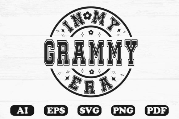 In My Grammy Era Svg T-shirt Design for Graphics and Crafts
