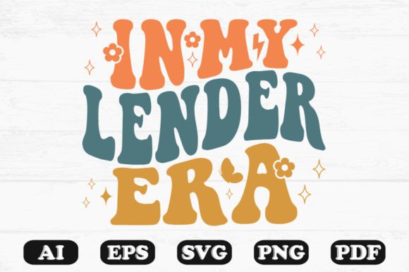 In My Lender Era Retro Wavy Svg T-shirt Graphics and Crafts