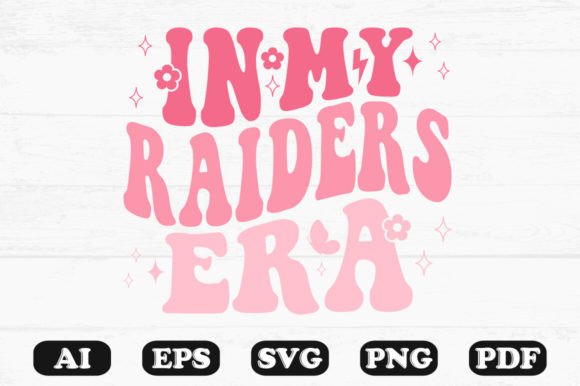 In My Raiders Era Retro Wavy Svg for Graphics and Crafts